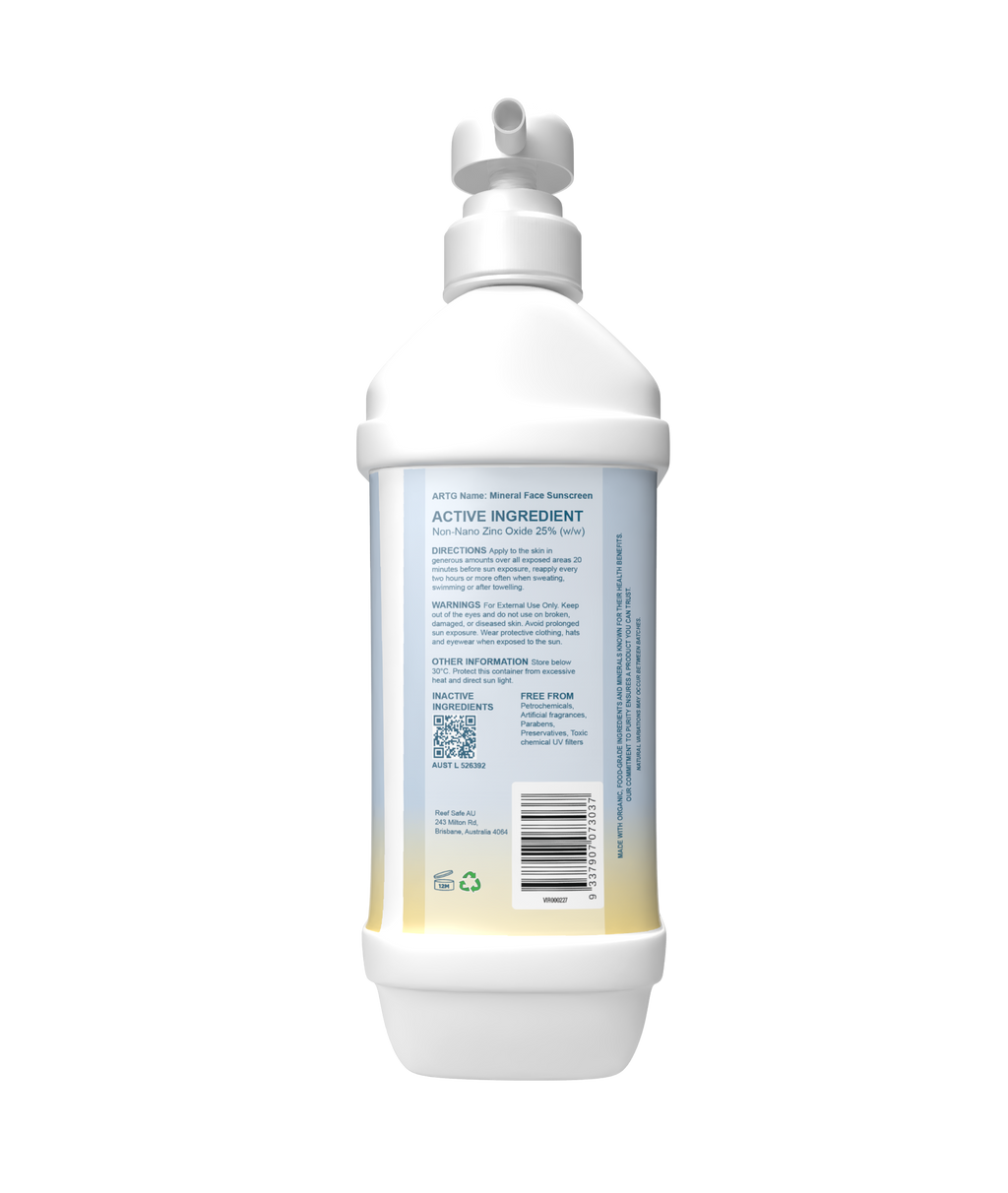 Reef Safe Zinc Mineral Face Sunscreen SPF50 2kg