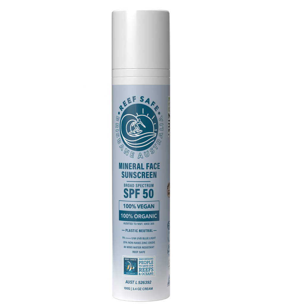 Reef Safe Zinc Mineral Face Sunscreen SPF50 100g