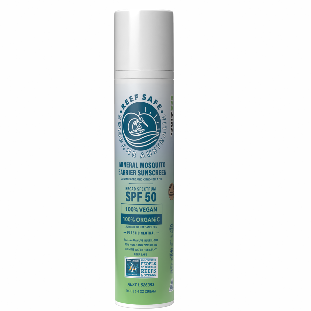 Reef Safe Zinc Mineral Mosquito Barrier Sunscreen SPF50 100g