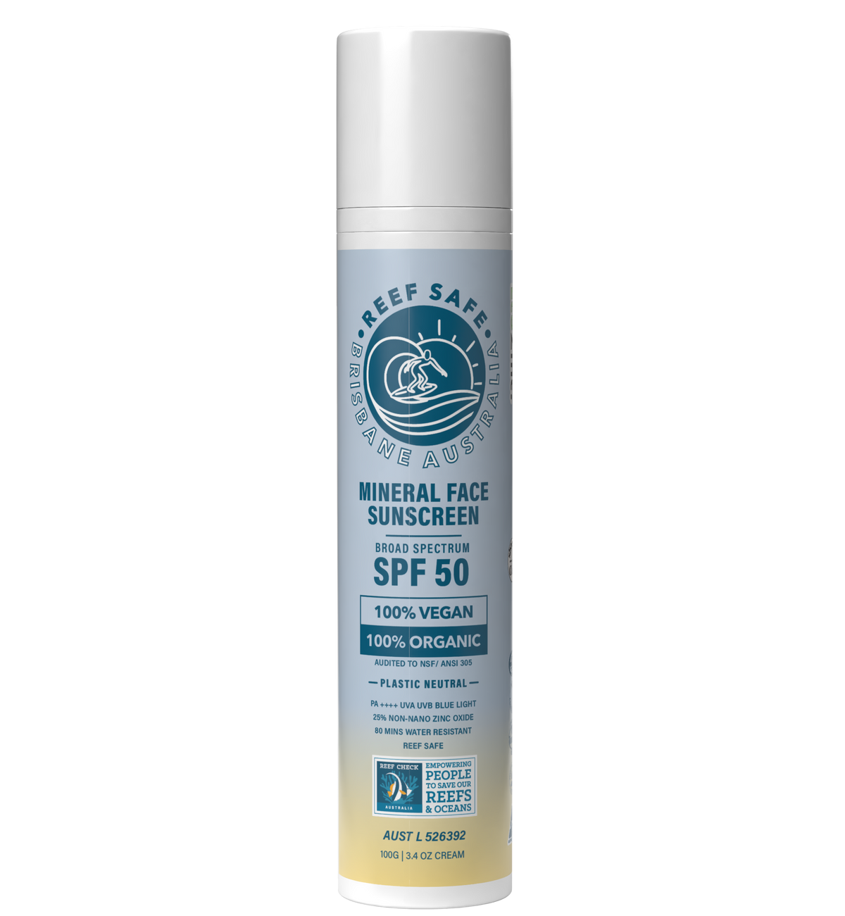 Reef Safe Mineral Face Sunscreen SPF 50 