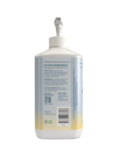 Reef Safe Tinted Zinc Mineral Face Sunscreen SPF50 1kg