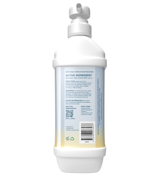 Reef Safe Zinc Mineral Face Sunscreen SPF50 2kg